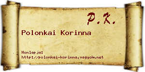 Polonkai Korinna névjegykártya
